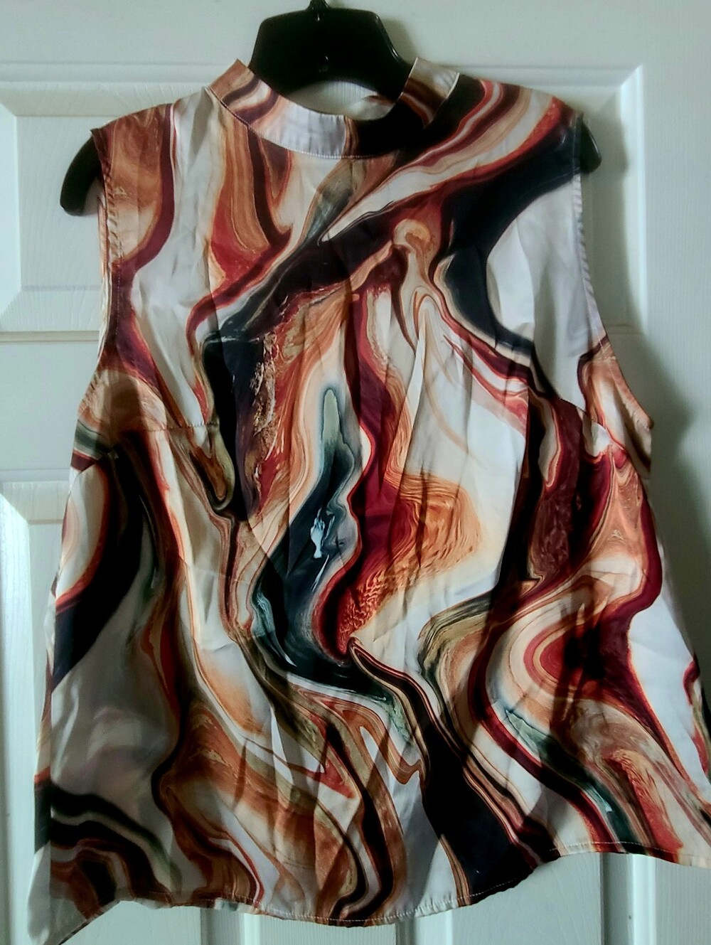 Marbled Sleeveless Top